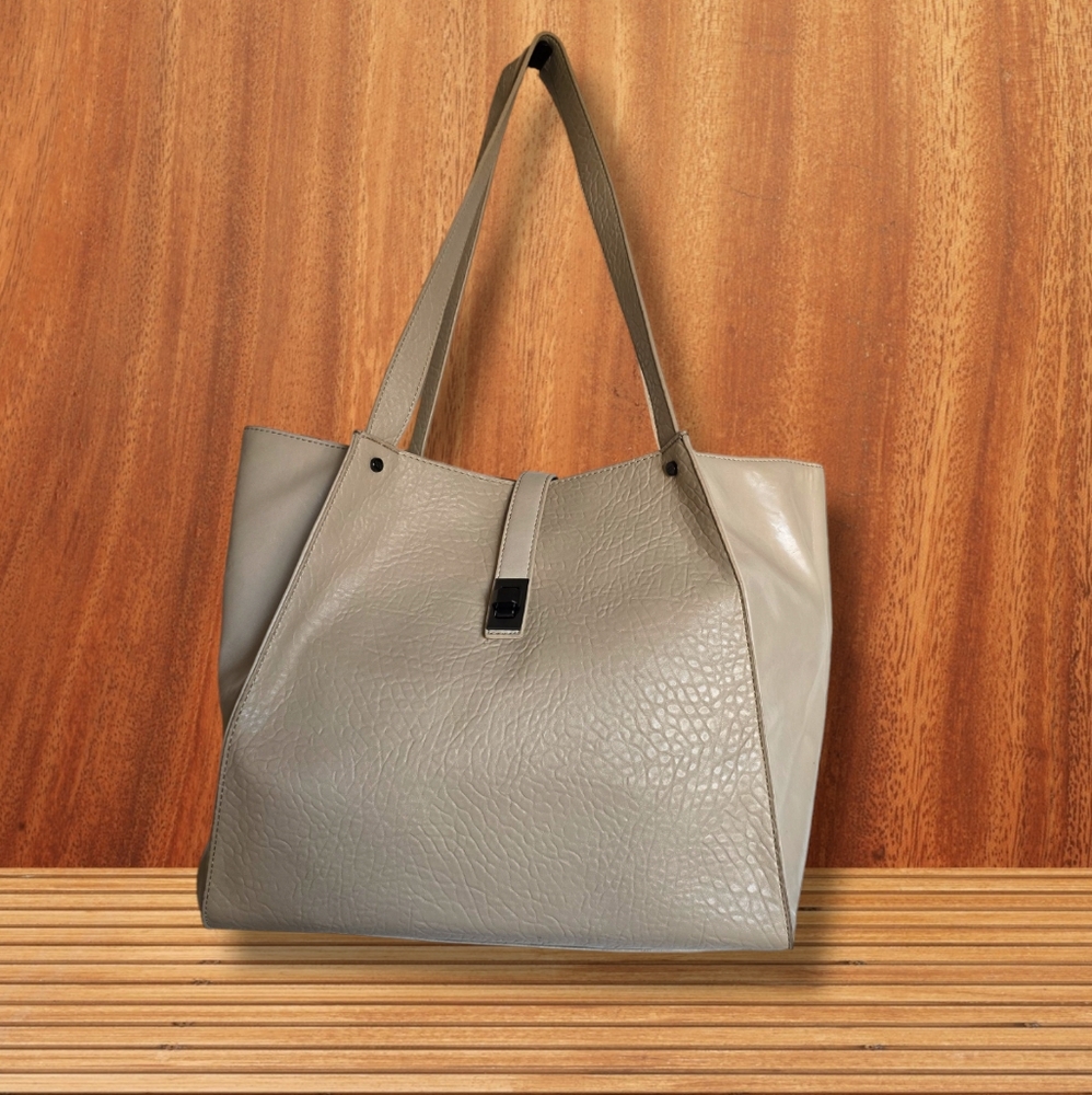 MEXX Women's Light Taupe PU Leather Tote/Bucket Shoulder Bag - Picture 10 of 16